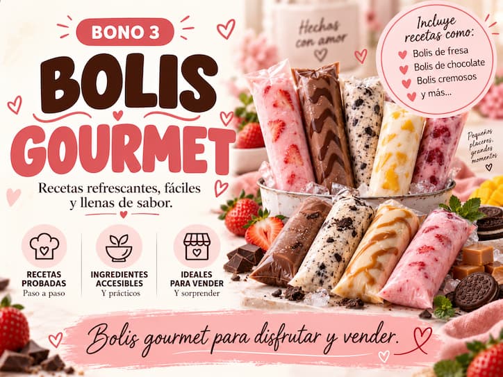 Bolis Gourmet, recetas de bolis y paletas heladas